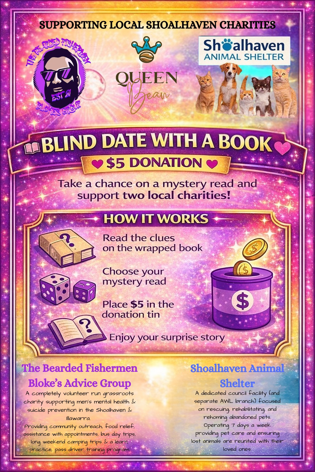 Blind Date with a Book display